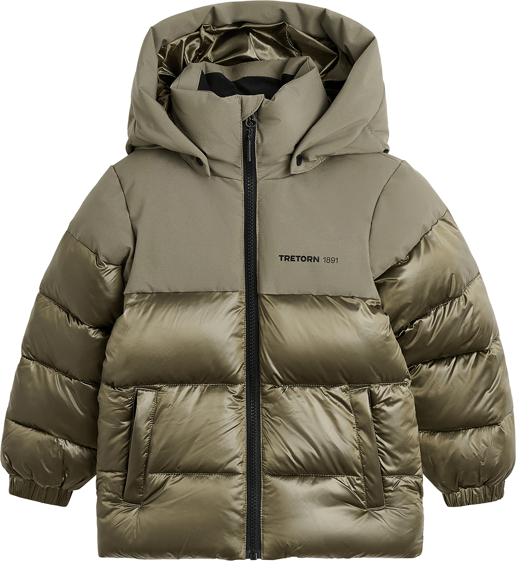 Tretorn Kids' Flake Puffer Jacket Smokey Olive