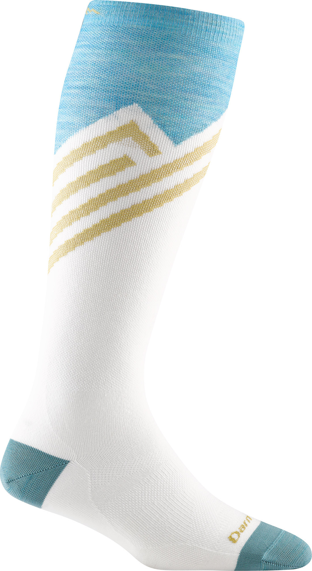 Darn Tough Women's Peaks Rfl OTC Ultra Lightweight White Skisokker S