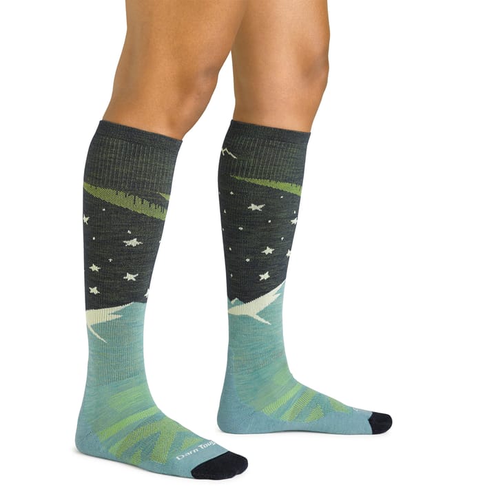 Darn Tough Women's Aurora OTC Lightweight With Cushion Aqua Darn Tough Darn Tough Women's Aurora OTC Lightweight With Cushion Aqua Darn Tough