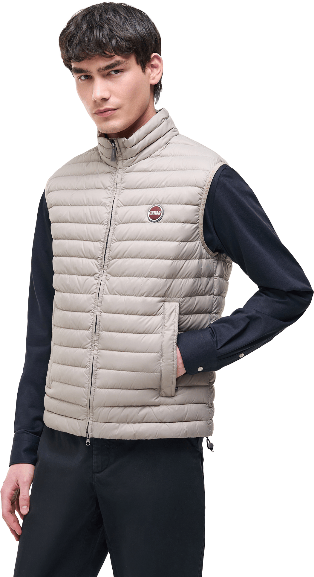 Colmar Men's Lightweight Down Vest Chipmunk Ice
