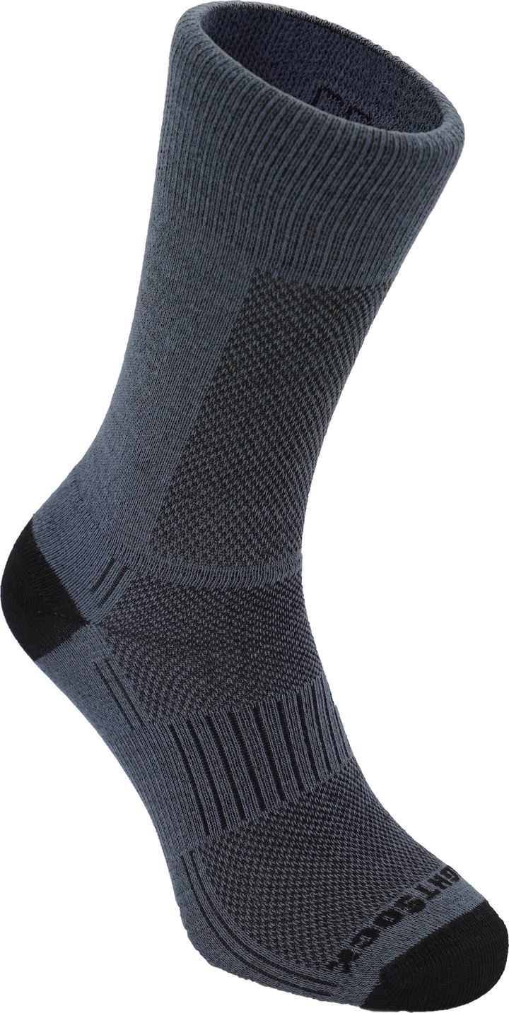 Wrightsock Coolmesh II Crew Anti Blister System Grey Wrightsock