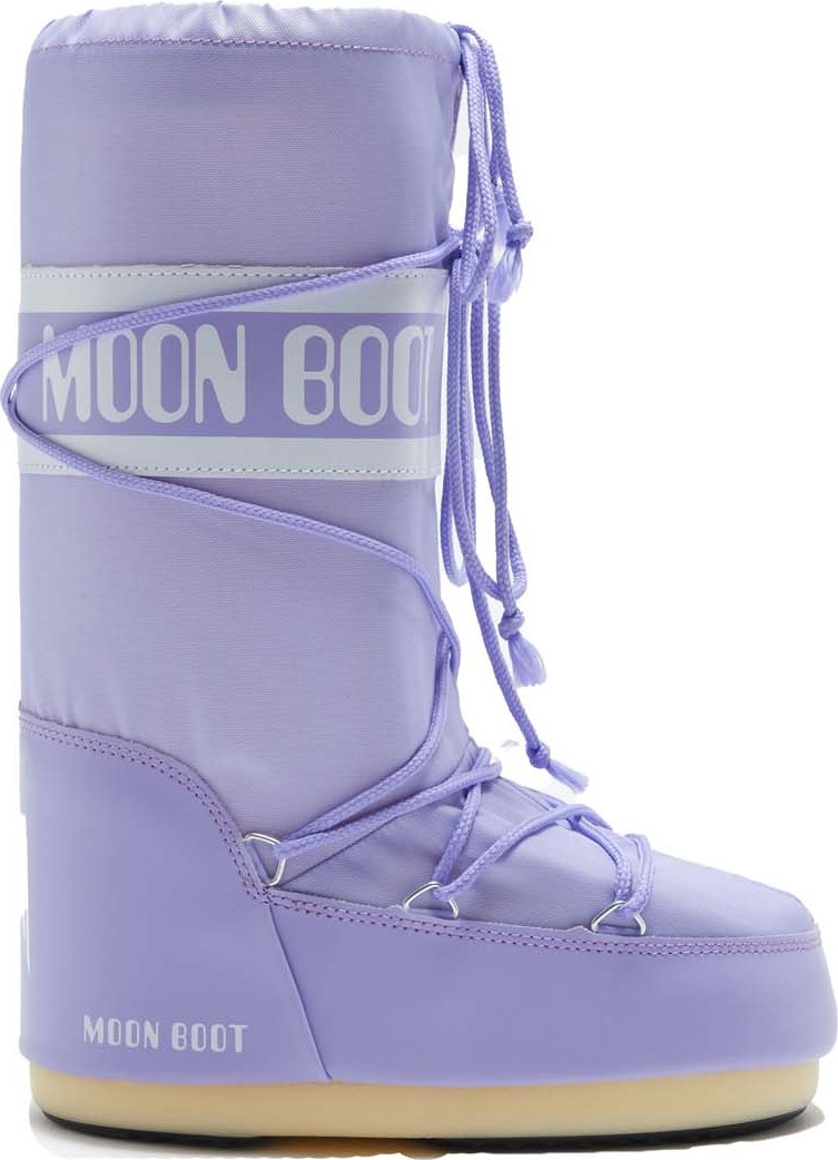 MOON BOOT 紫色 ウィンターブーツ THE ORIGINAL Moon Boot Unisex Icon Nylon Lilac | Buy Moon Boot Unisex
