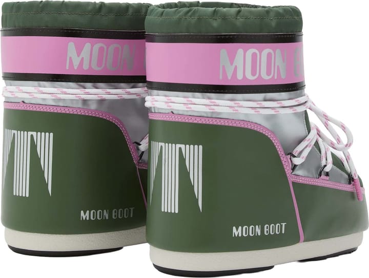 Moon Boot Unisex Icon Low Space Racing Forest Green/Silver/Pink Moon Boot Moon Boot Unisex Icon Low Space Racing Forest Green/Silver/Pink Moon Boot