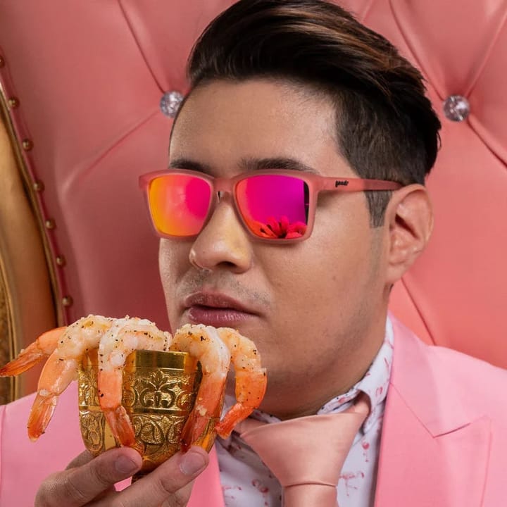 Goodr Sunglasses Shrimpin' Ain'T Easy Pink Goodr Sunglasses Goodr Sunglasses Shrimpin' Ain'T Easy Pink Goodr Sunglasses