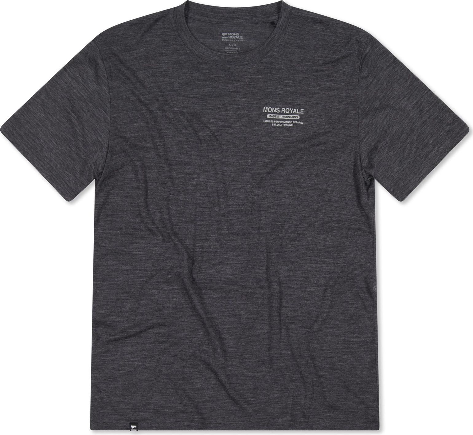 Mons Royale Men's Zephyr Merino Tencel T-Shirt Smoke