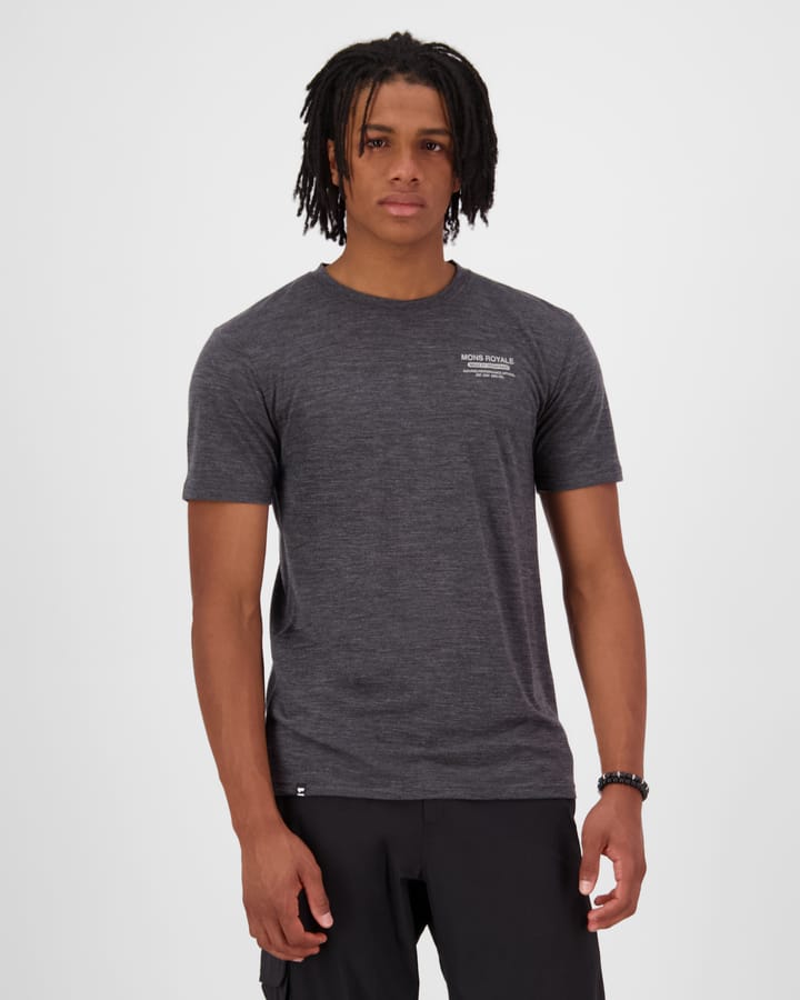 Mons Royale Men's Zephyr Merino Tencel T-Shirt Smoke Mons Royale
