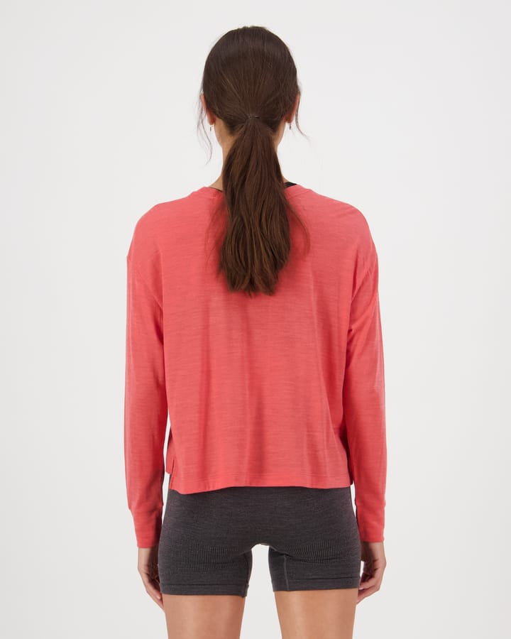 Mons Royale Women's Zephyr Merino Tencel Boxy Long Sleeve Watermelon Mons Royale