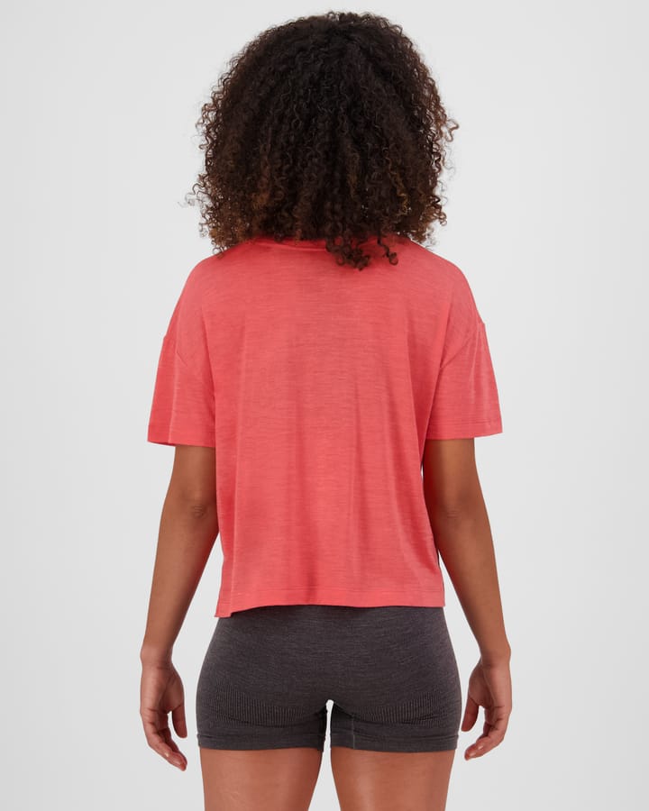 Mons Royale Women's Zephyr Merino Tencel™ Boxy T-Shirt Watermelon Mons Royale