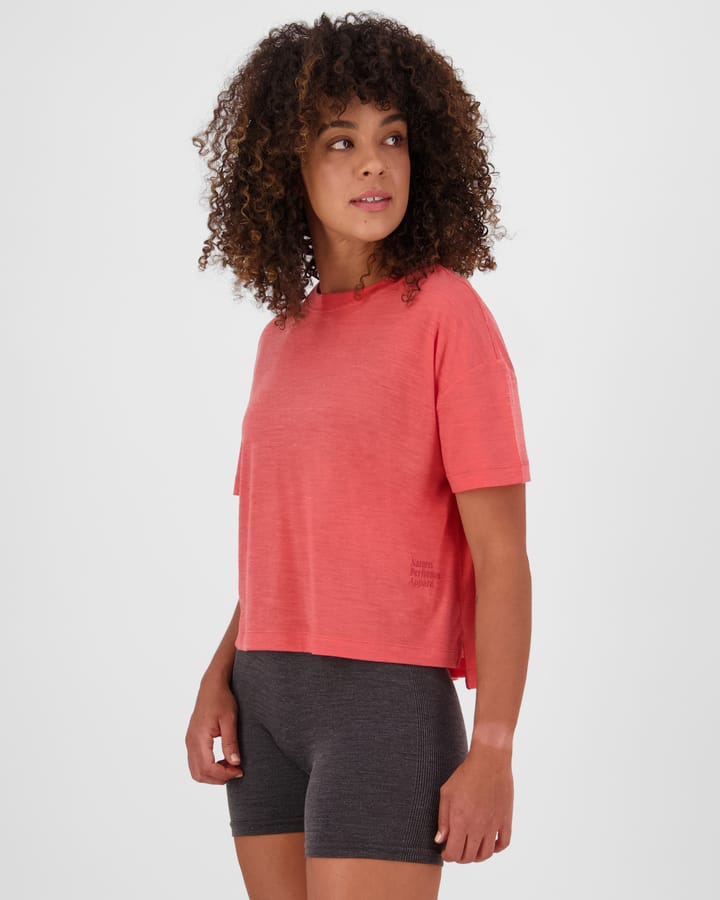 Mons Royale Women's Zephyr Merino Tencel™ Boxy T-Shirt Watermelon Mons Royale