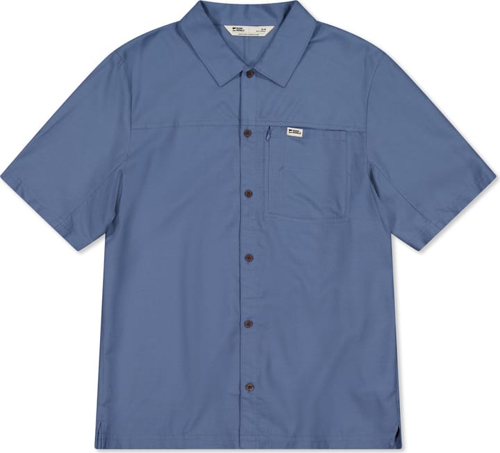 Mons Royale Men's At Merino Short Sleeve Shirt Horizon Blue Mons Royale