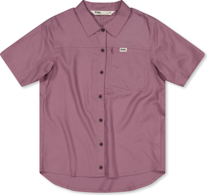 Mons Royale Women's At Merino Short Sleeve Shirt Sierra Pink Mons Royale