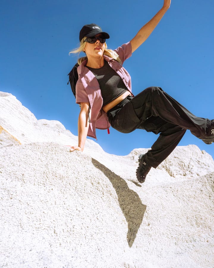 Mons Royale Women's At Merino Short Sleeve Shirt Sierra Pink Mons Royale