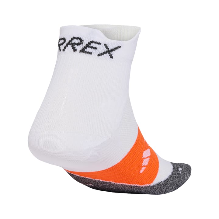 Adidas Men's Terrex HEAT.DRY Trail Running Agravic Socks White/Black/Impact Orange Adidas