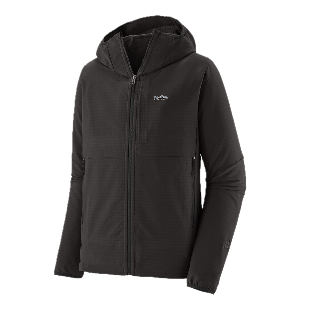 Patagonia M'S R1 Techface Fitz Roy Trout Hoody Black
