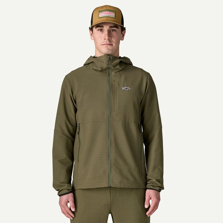 Patagonia M'S R1 Techface Fitz Roy Trout Hoody Basin Green Patagonia