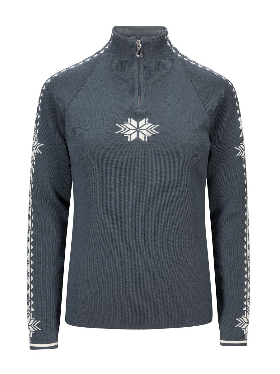 Dale of Norway Women's Geilo Sweater Steel Offwhite