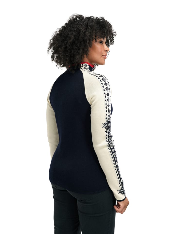 Dale of Norway Women's Geilo Sweater Navy Offwhite Raspberry Dale of Norway