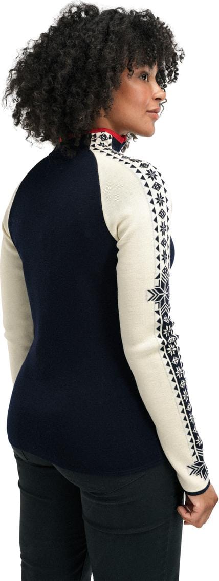 Dale of Norway Women's Geilo Sweater Navy Offwhite Raspberry Dale of Norway
