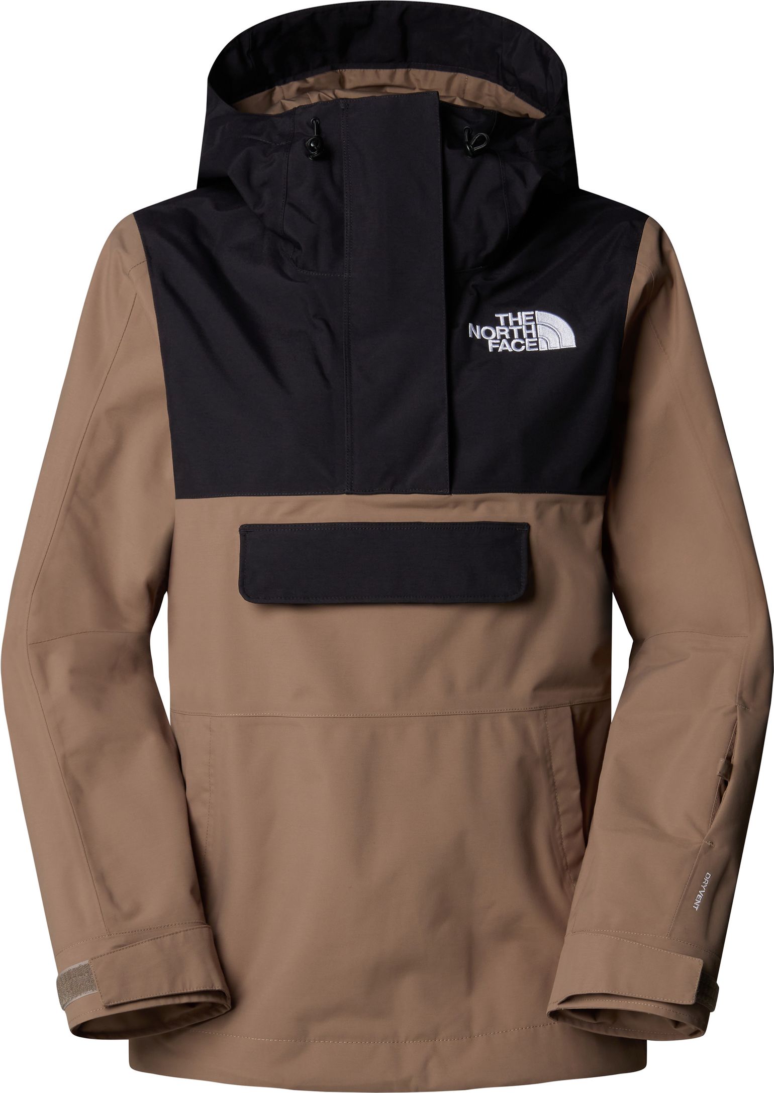 The North Face Women's Driftview Anorak Mocha Brown/TNF Black