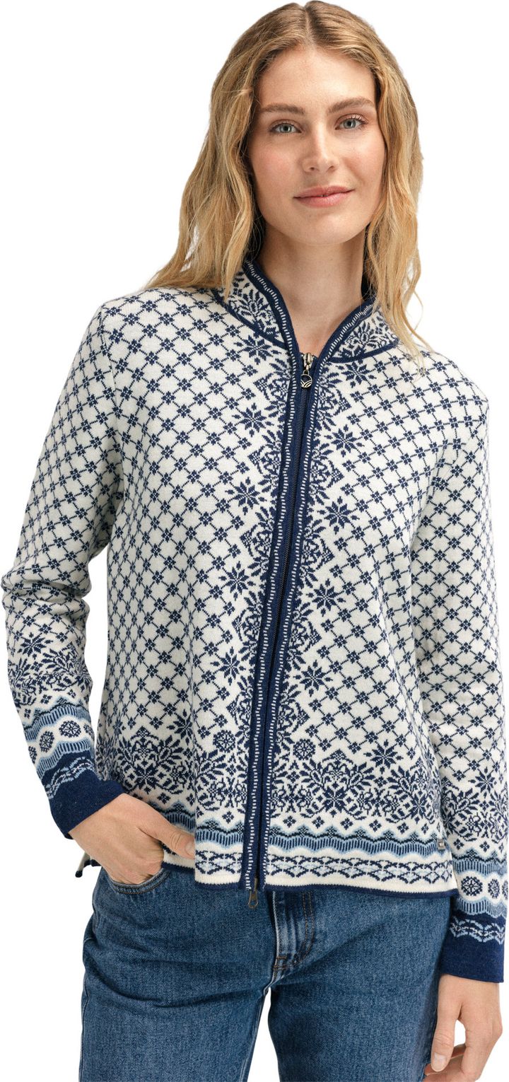 Dale of Norway Women's Solfrid Jacket Offwhite/Navy/Ice Blue Dale of Norway