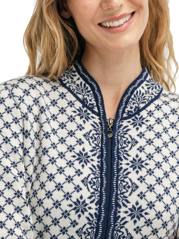 Dale of Norway Women's Solfrid Jacket Offwhite/Navy/Ice Blue Dale of Norway Dale of Norway Women's Solfrid Jacket Offwhite/Navy/Ice Blue Dale of Norway