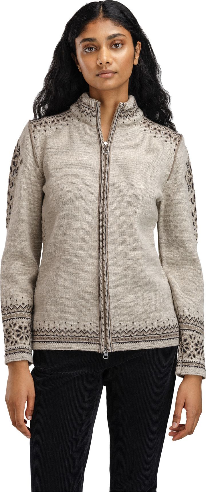 Dale of Norway Women's 140th Anniversary Jacket Sand/Coffee/Mountain Stone Dale of Norway