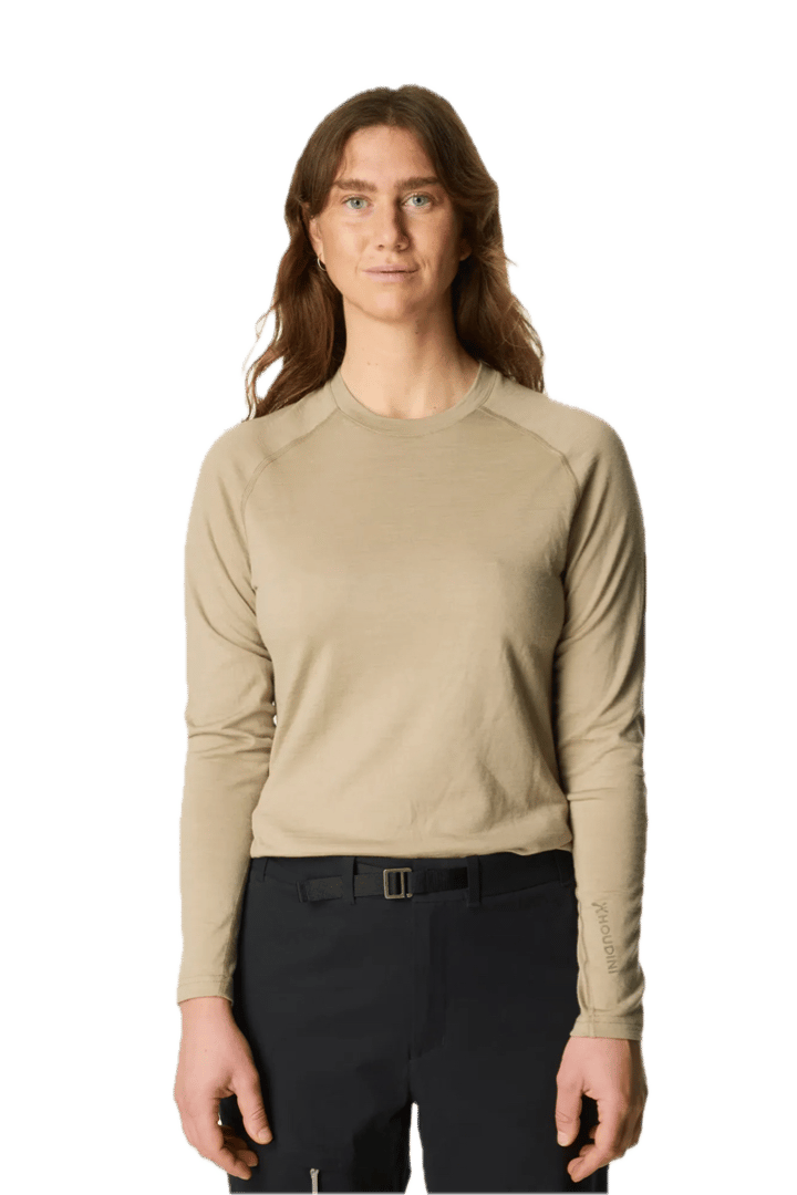 Houdini W'S Puremerino Crew Powder Green Houdini Sportswear