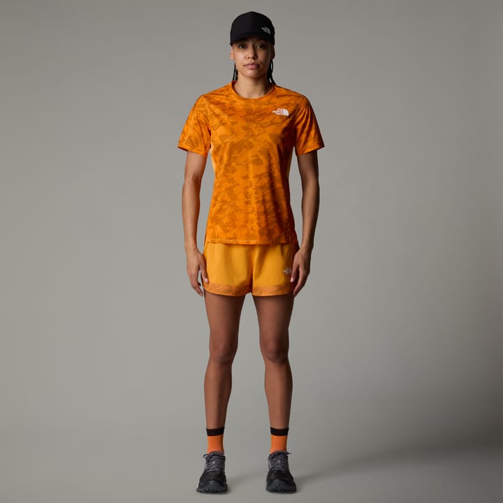 The North Face Women's Sunriser Short Sleeve Apricot Glaze Mountain The North Face