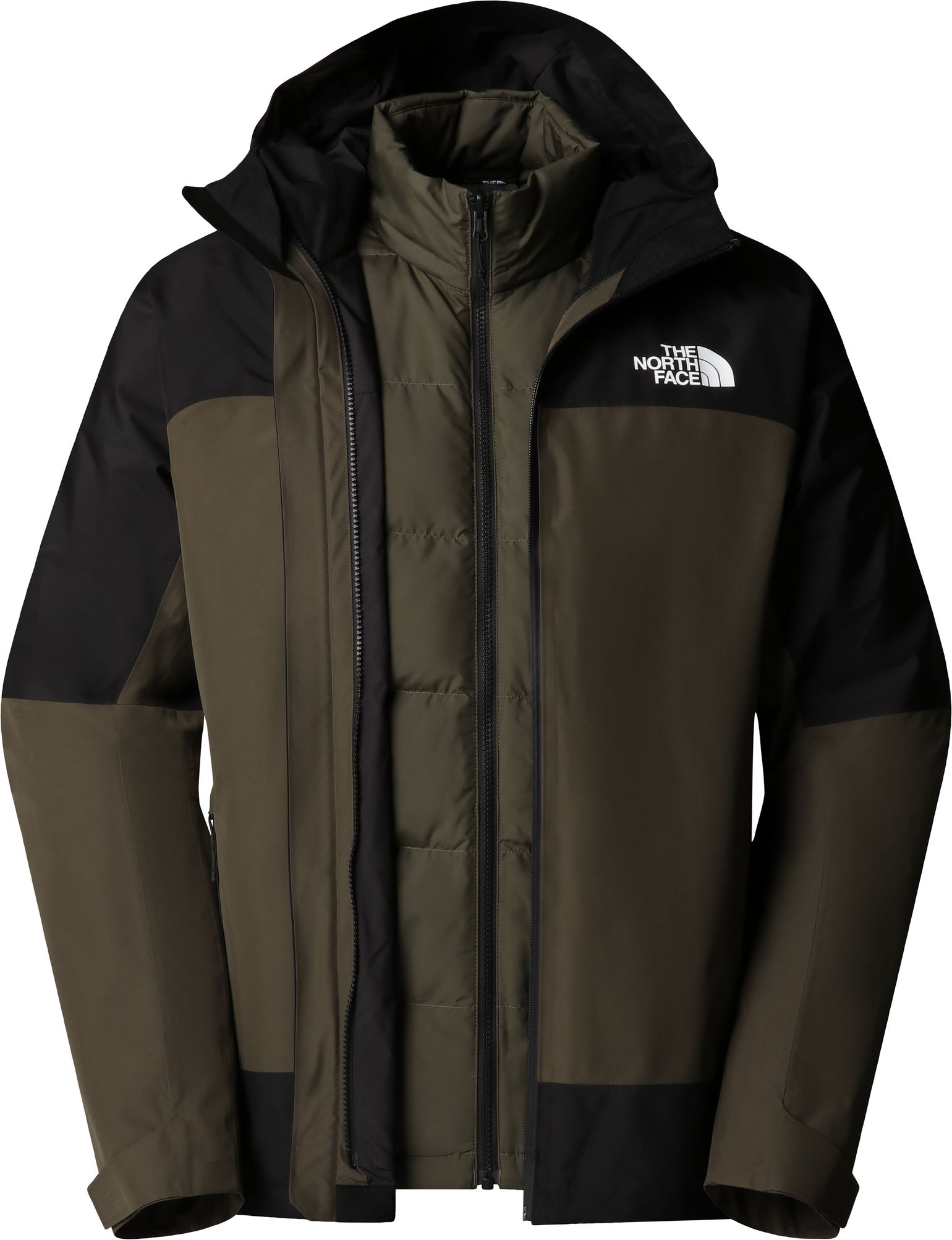 The North Face Men's Mountain Light GORE-TEX Triclimate 3-in-1 Jacket New Taupe Green/TNF Black
