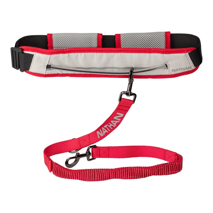 Nathan Run Companion Runner'S Waist Belt + Leash Vapor Blue Nathan