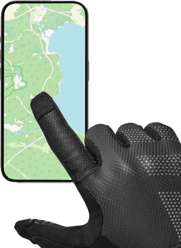 Gripgrab Ride Lite Padded Full Finger Summer Gloves Black Gripgrab