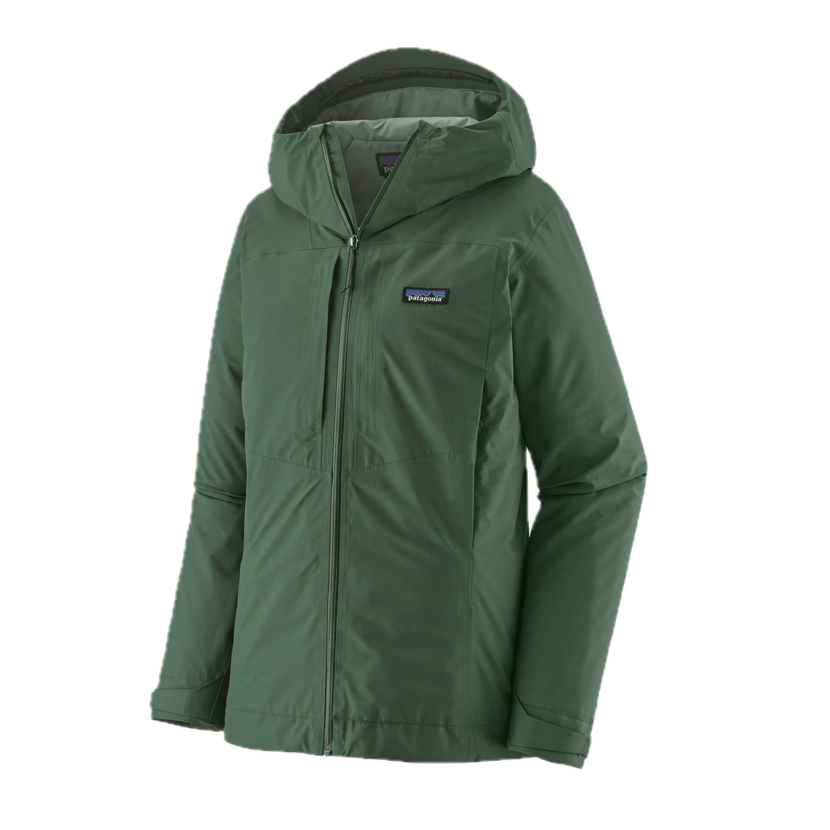 Patagonia Women's Insulated Boulder Fork Rain Jacket Canopy Green