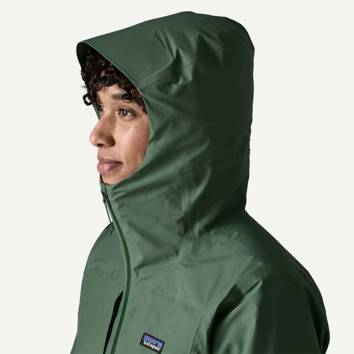 Patagonia Women's Insulated Boulder Fork Rain Jacket Canopy Green Patagonia