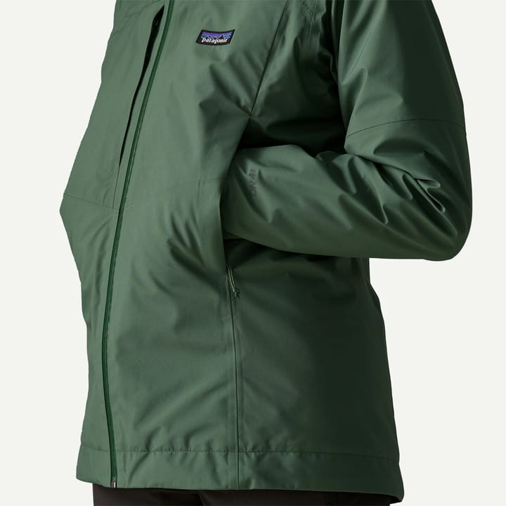 Patagonia Women's Insulated Boulder Fork Rain Jacket Canopy Green Patagonia