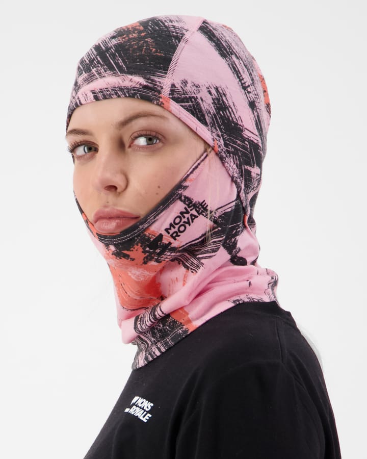 Mons Royale Santa Rosa Balaclava Paintbrush Pink Mons Royale
