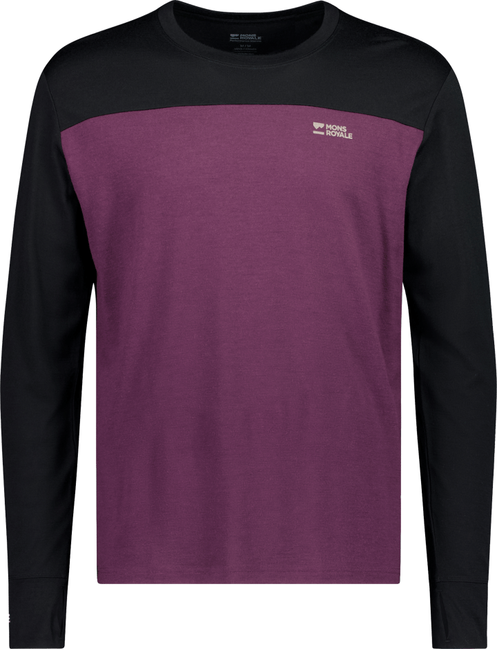 Mons Royale Men´s Yotei Long Sleeve Fig/black Mons Royale