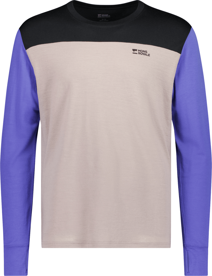 Mons Royale Men´s Yotei Long Sleeve Cinder/blue Dusk/black Mons Royale