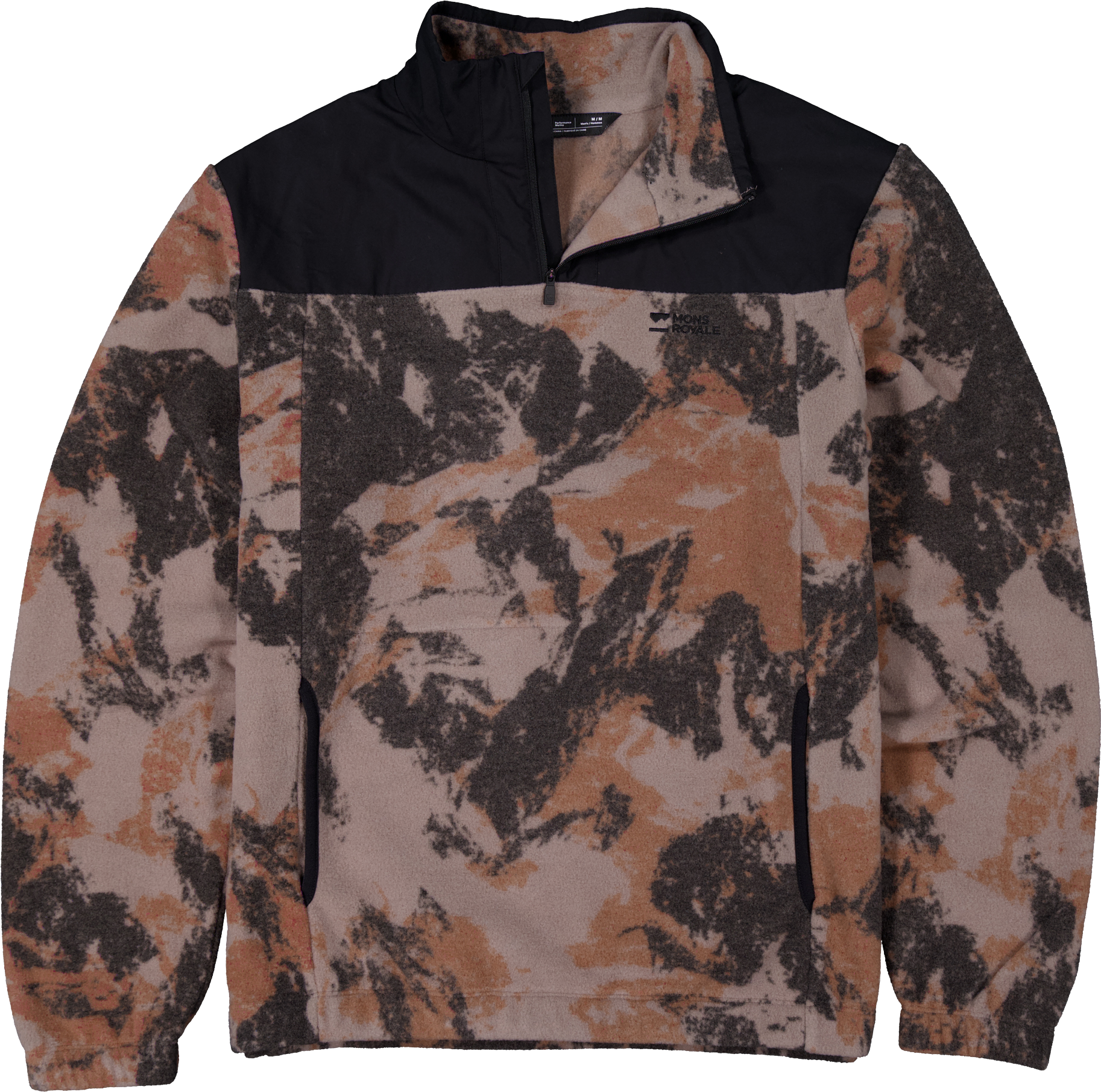 Mons Royale Men´s Pileup Wool Fleece 1/4 Zip stickade tröjor herr
