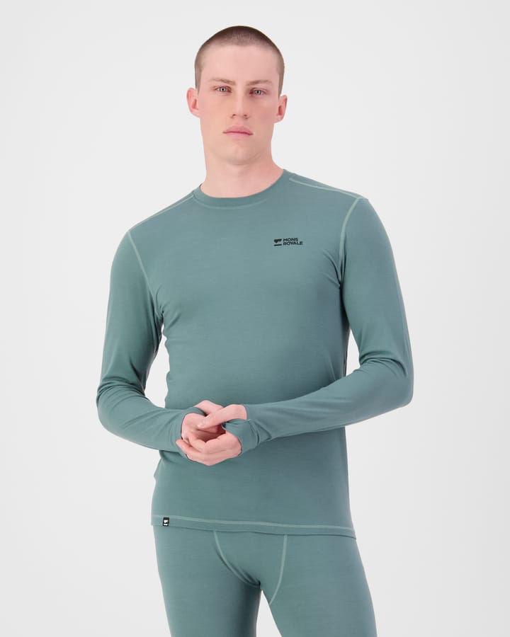 Mons Royale Men´s Cascade Merino Base Layer Long Sleeve Burnt Sage Mons Royale
