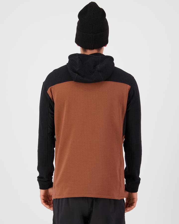 Mons Royale Men´s Offgrid Fleece 1/2 Zip Long Sleeve Dark Clay/black Mons Royale