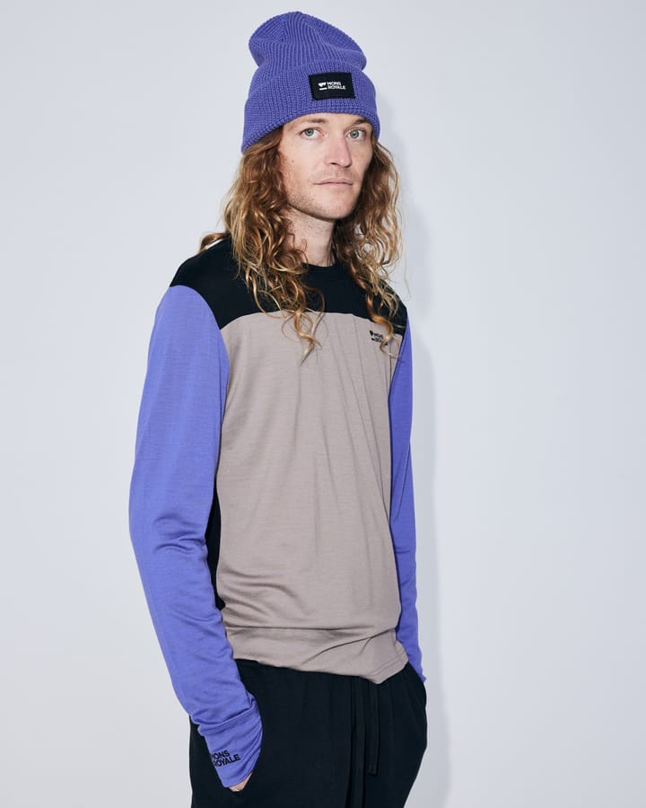 Mons Royale Men´s Yotei Long Sleeve Cinder/blue Dusk/black Mons Royale
