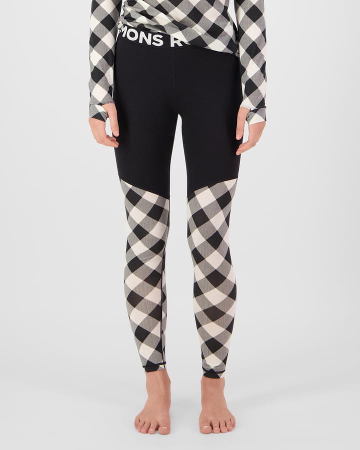 Mons Royale Women´s Cascade Merino Base Layer Legging Check/black Mons Royale