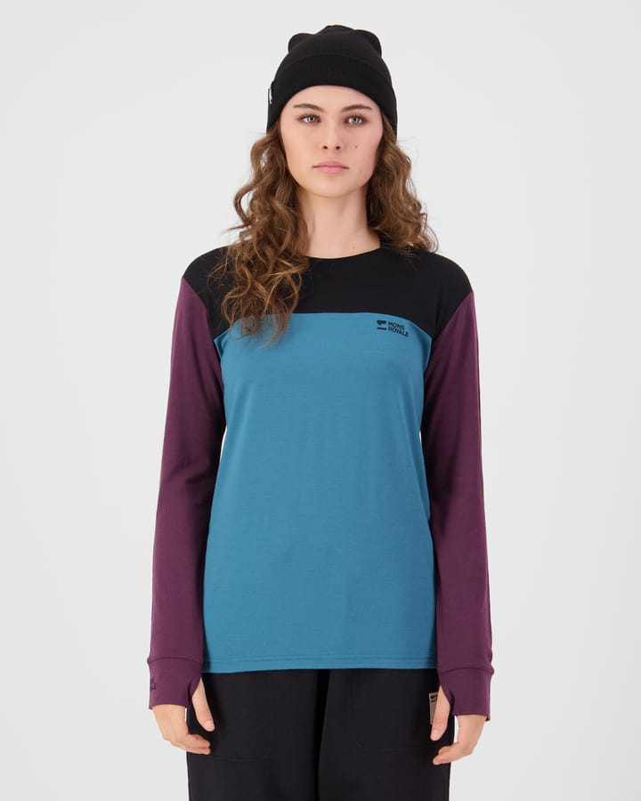 Mons Royale Women´s Yotei Long Sleeve Jasper/fig/black Mons Royale