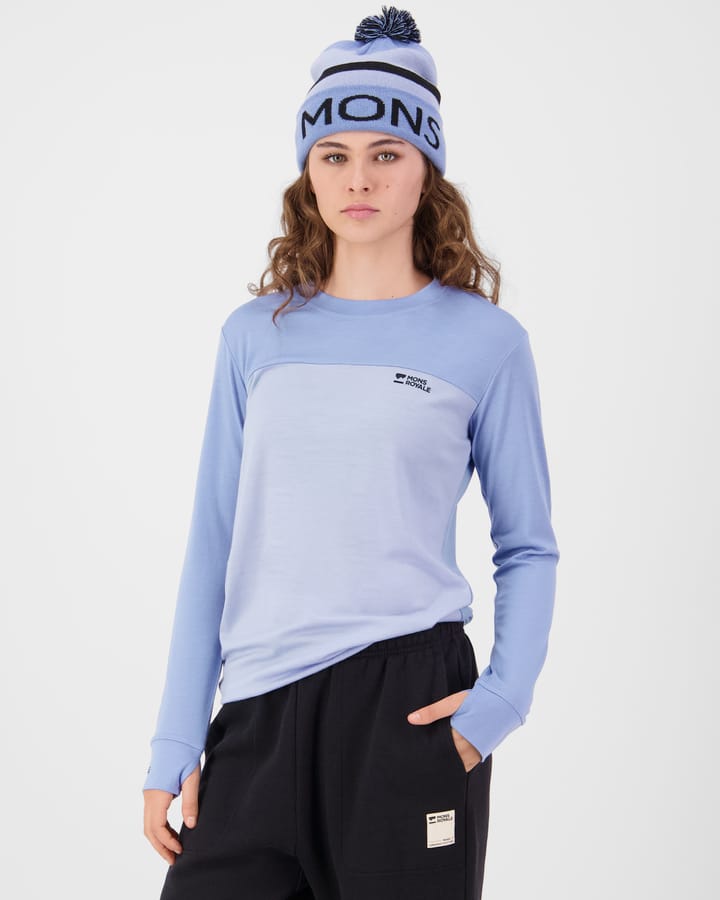 Mons Royale Women´s Yotei Long Sleeve Ice Blue/moonstone Mons Royale