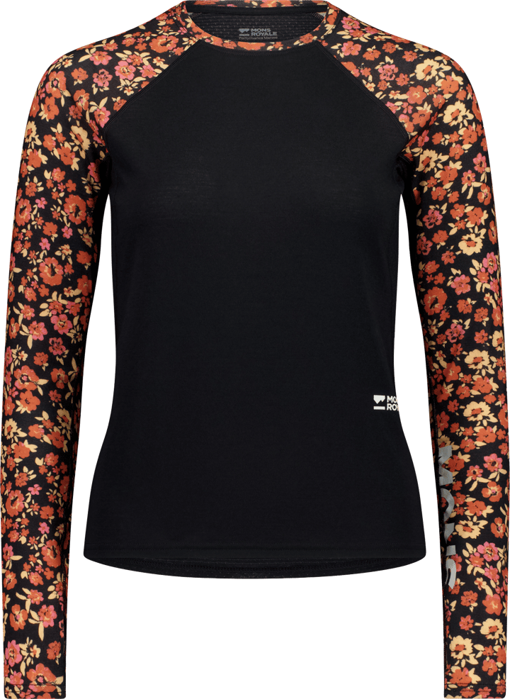 Mons Royale Women´s Bella Merino Long Sleeve  Ditzy Camo/black Mons Royale