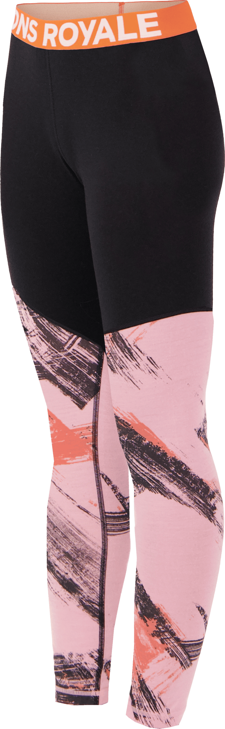 Mons Royale Women´s Cascade Merino Base Layer Legging Paintbrush Pink/black Mons Royale