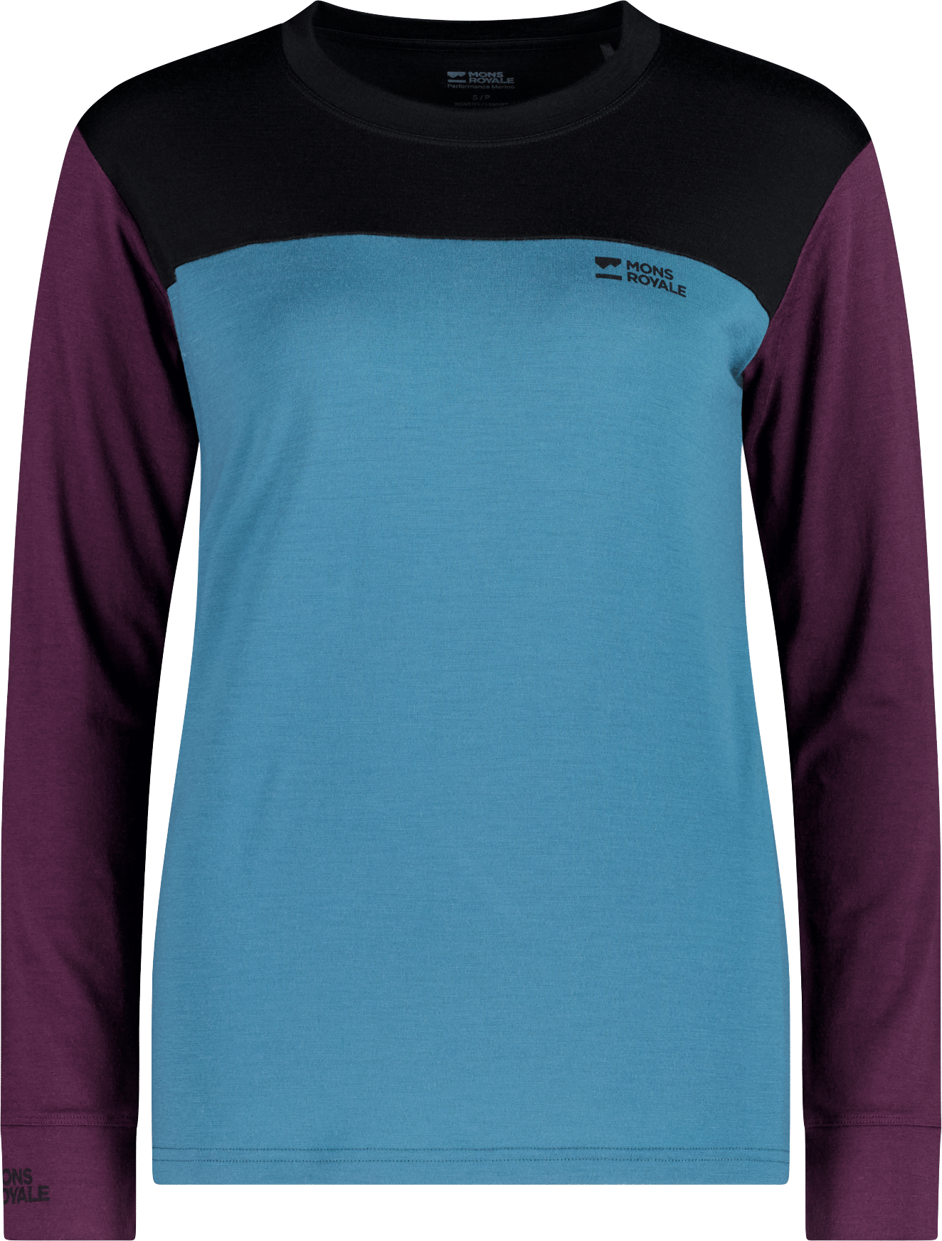 Mons Royale Women´s Yotei Long Sleeve Jasper/fig/black