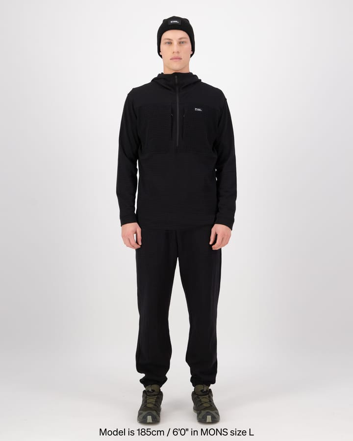 Mons Royale Men´s Offgrid Fleece 1/2 Zip Long Sleeve Black Mons Royale