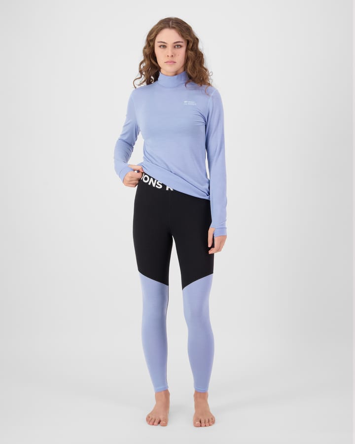 Mons Royale Women´s Cascade Mock Neck Long Sleeve Moonstone Mons Royale