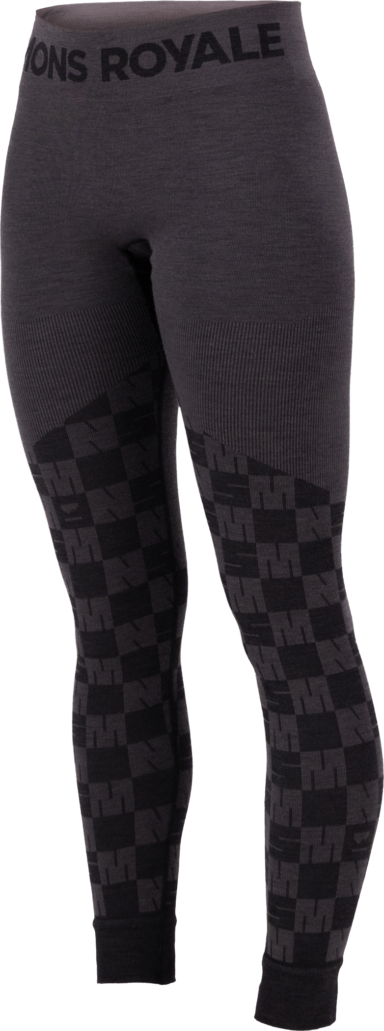 Mons Royale Women's Ascender Merino Seamless Legging Forged Iron/Black